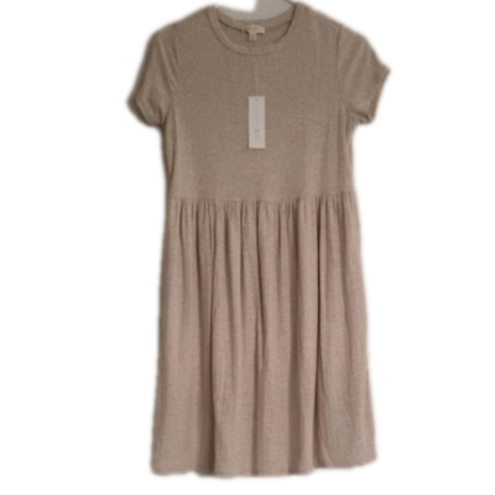 See You Monday Light Beige Casual Dress